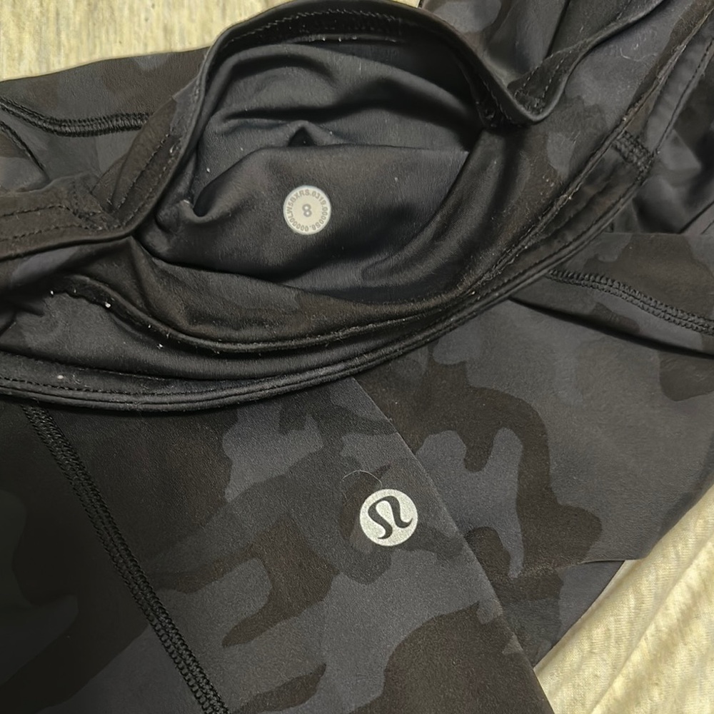 lululemon athletica Black Camo Leggings